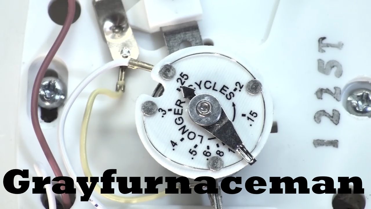 Adjusting the thermostat anticipator part 2