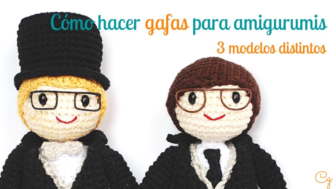 Cómo hacer gafas de alambre para tu amigurumi