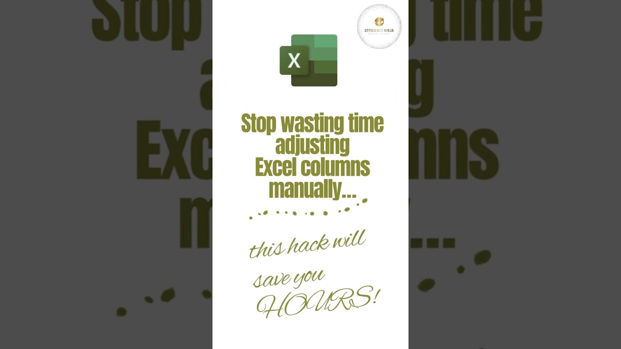 &ldquo;Excel AutoFit Columns Trick |Stop Adjusting Manually | #exceltips #excelhacks #excel #productivity