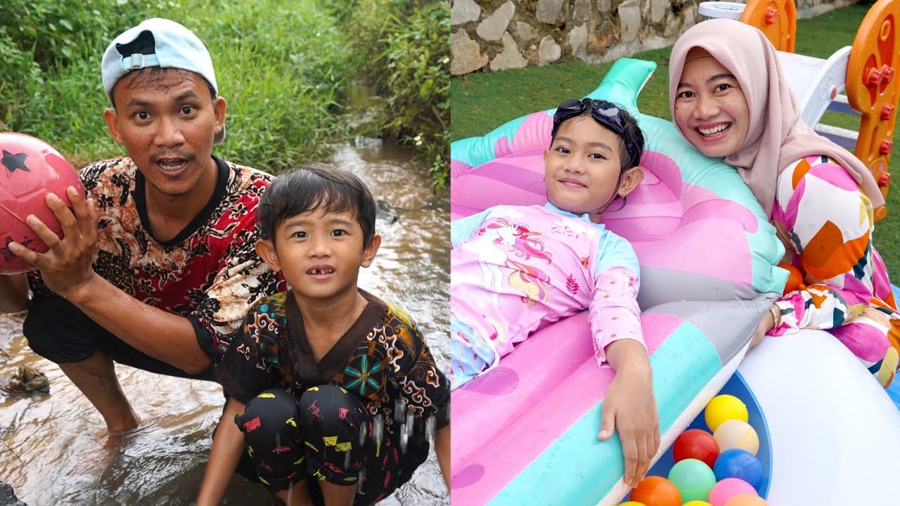 ANAK DESA VS ANAK KOTA BERMAIN - Drama Parodi | Salsa and family