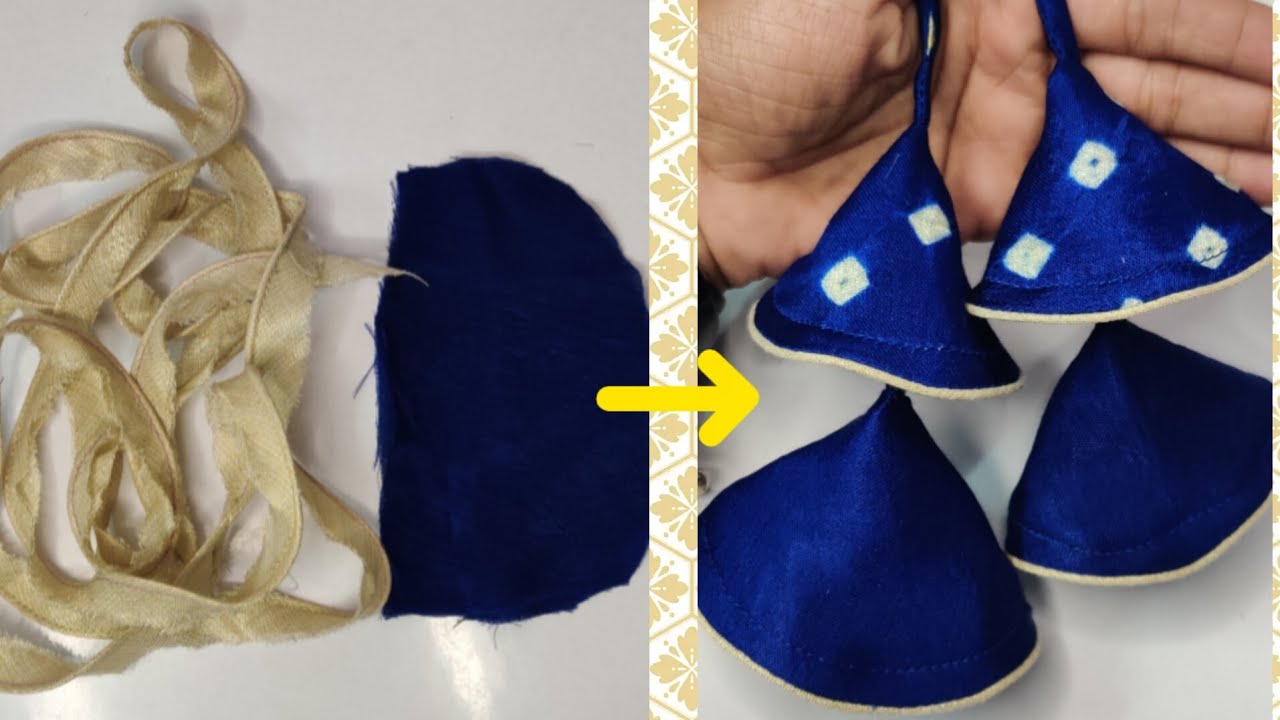 Very Easy Fabric Latkan Design / पाइपिग से आसानी से बनाइये डिज़ाइनर लटकन / New Design 2026 