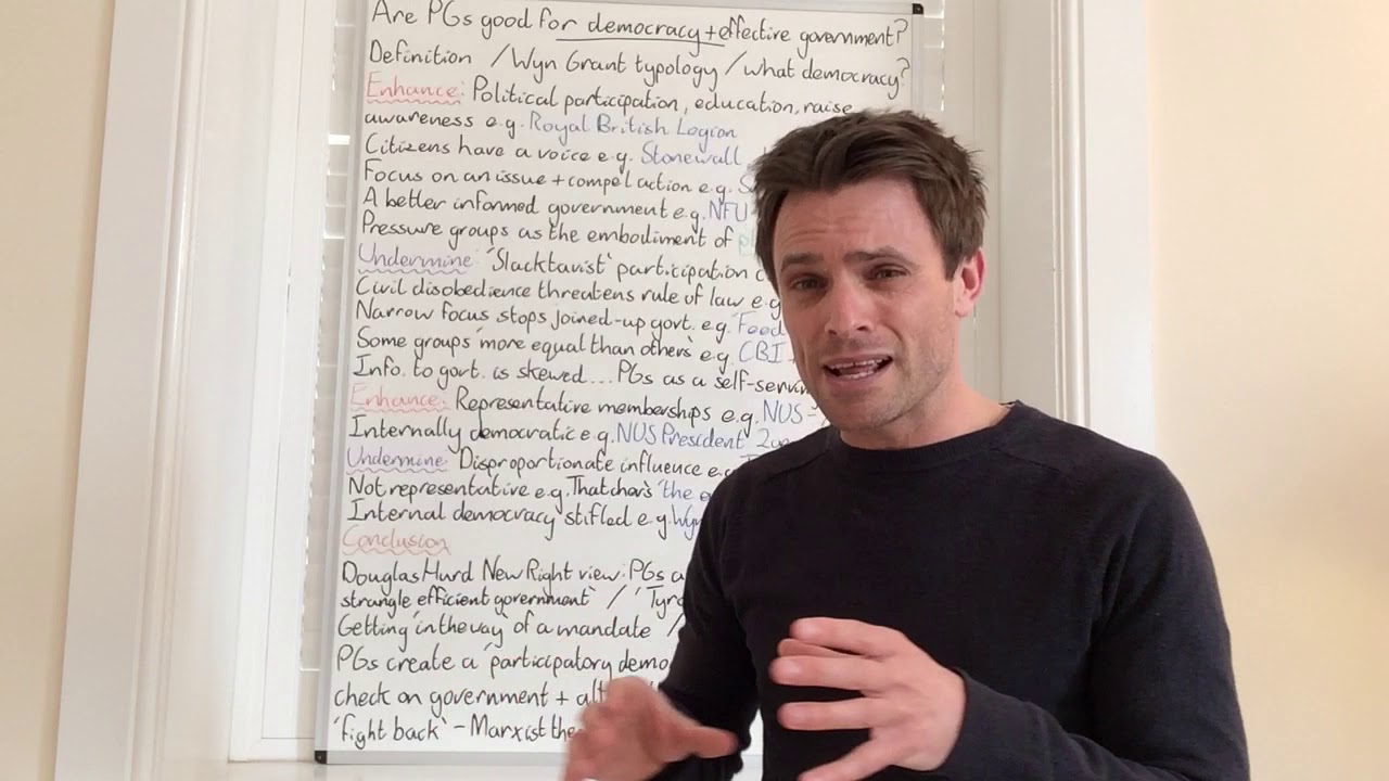 Politics - Are UK pressure groups good for democracy and effective government?