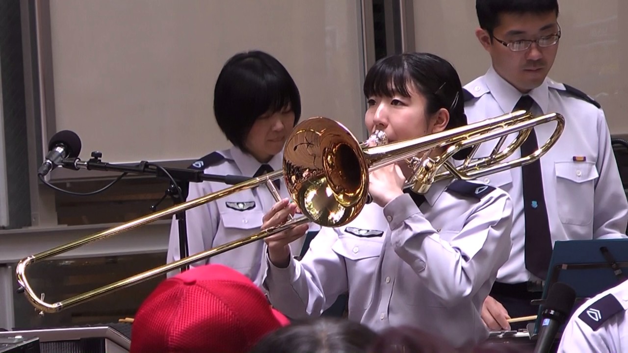 吹奏楽 ユー･レイズ･ミー･アップ ロルフ･ラヴランド作曲 (ベテラン曹長によるトランペットと作編曲を行う美人トロンボーン奏者によるデュオ)航空自衛隊航空中央音楽隊