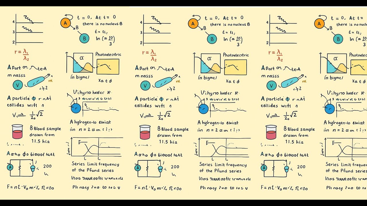 ⚛️💡 IIT JEE Modern Physics PYQs (2017&ndash;2018) | Atomic Transitions, Radioactivity, de-Broglie  🔬✨