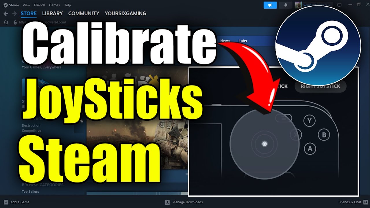 How to Calibrate Joysticks on Steam Settings for STICK DRIFT (Best Method)