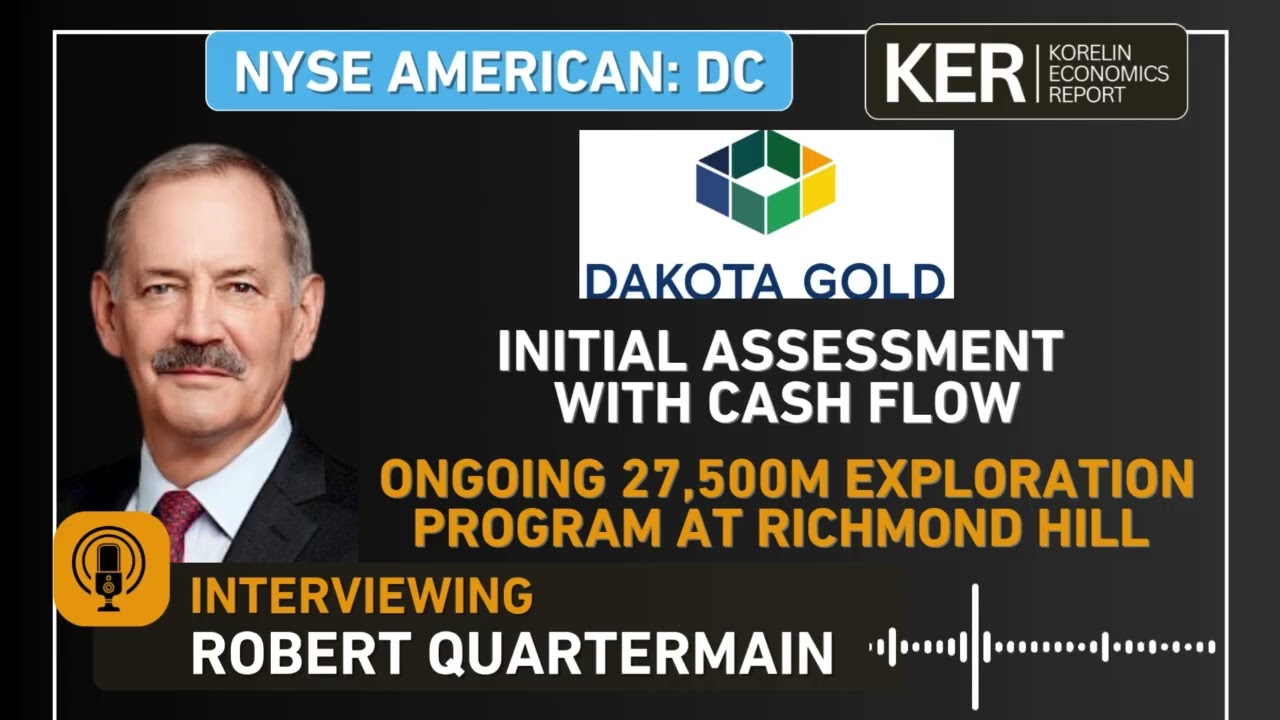 Dakota Gold – первоначальная оценка с денежным потоком и продолжающаяся программа разведки 27 500...