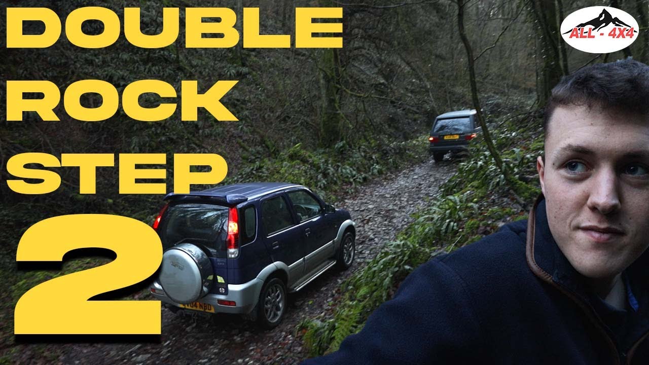 Double Rock-step Revisited With Range Rover P38 and Daihatsu Terios Green lane adventure.