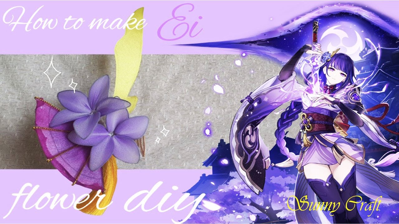 Genshin Impact Baal Raiden Ei Cosplay Costume| How to make Accessories for Raiden Ei