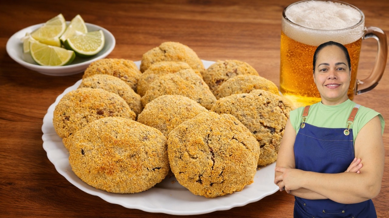 BOLINHO DE BOTECO MAIS CROCANTE DO MUNDO! - SEQUINHO E MUITO F&Aacute;CIL DE FAZER - Priscila Pinho