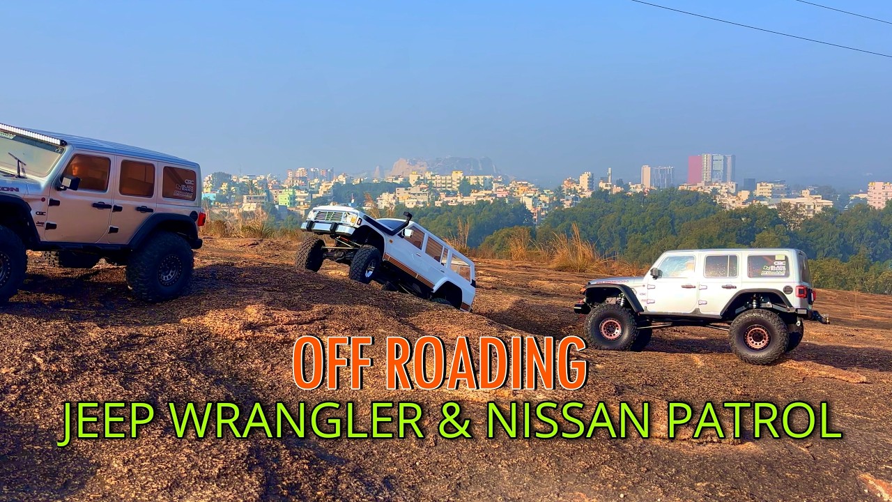 🚙 SCX6 Jeep Wranglers + Nissan Patrol | Ultimate Scale RC Mountain Expedition 🌄🔥