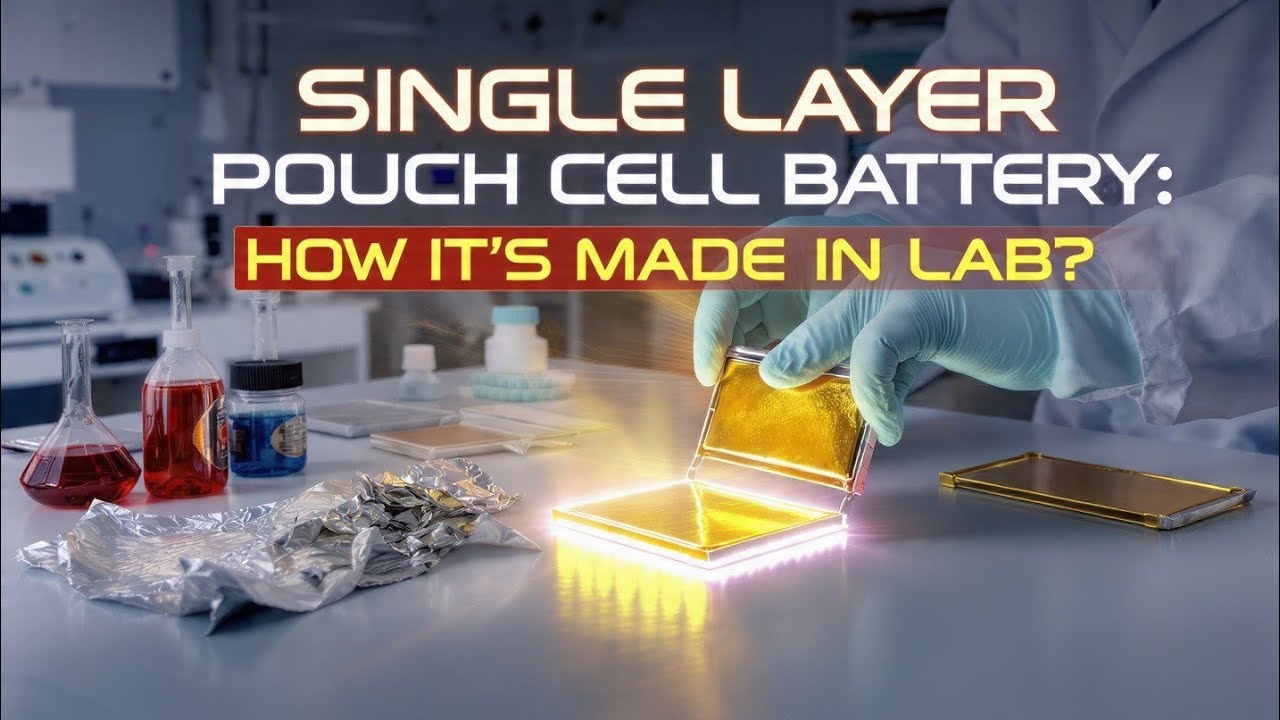 Building a Single-Layer Pouch Cell Battery LIVE in the Lab!