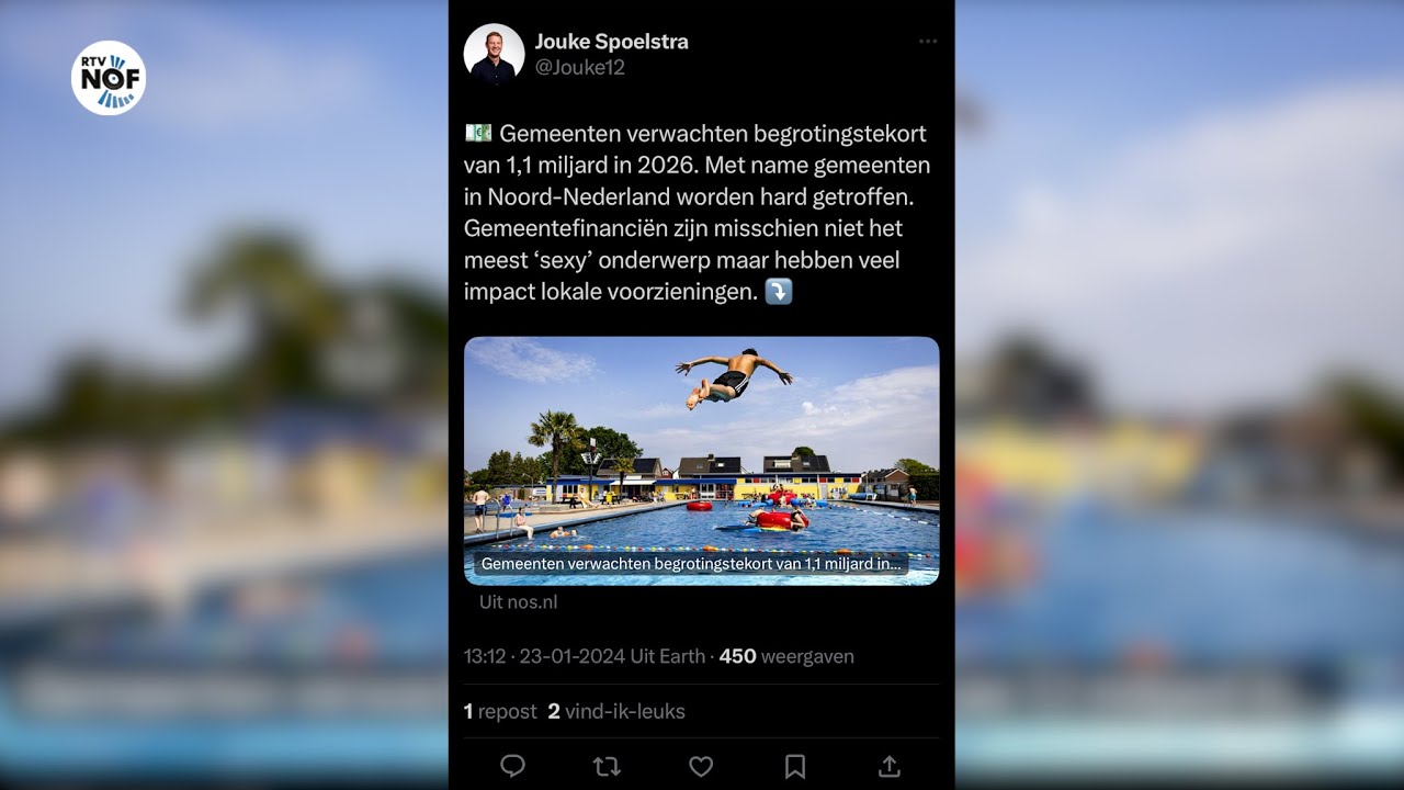 Wethouder Spoelstra verwacht miljoenentekort door bezuinigingen Rijk