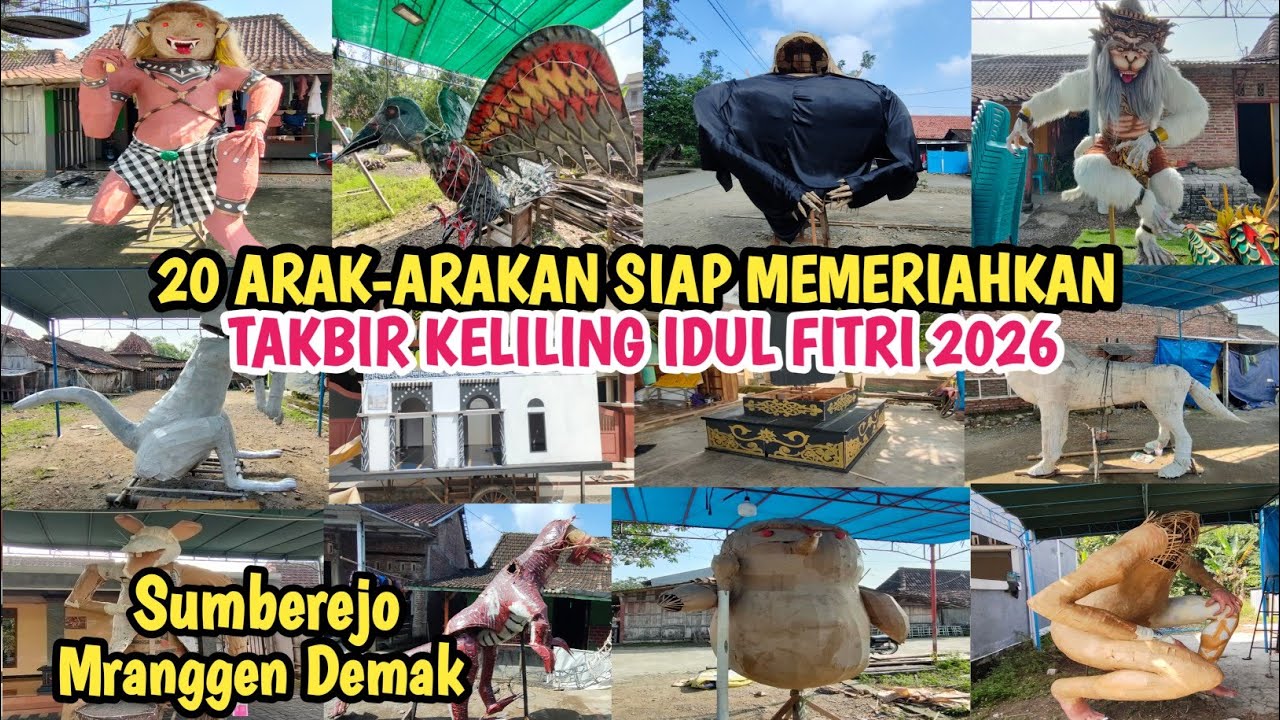 Banyak Yang Full Gerak‼️Inilah 20 Arak-arakan Siap Memeriahkan Takbir keliling IDUL FITRI 2026