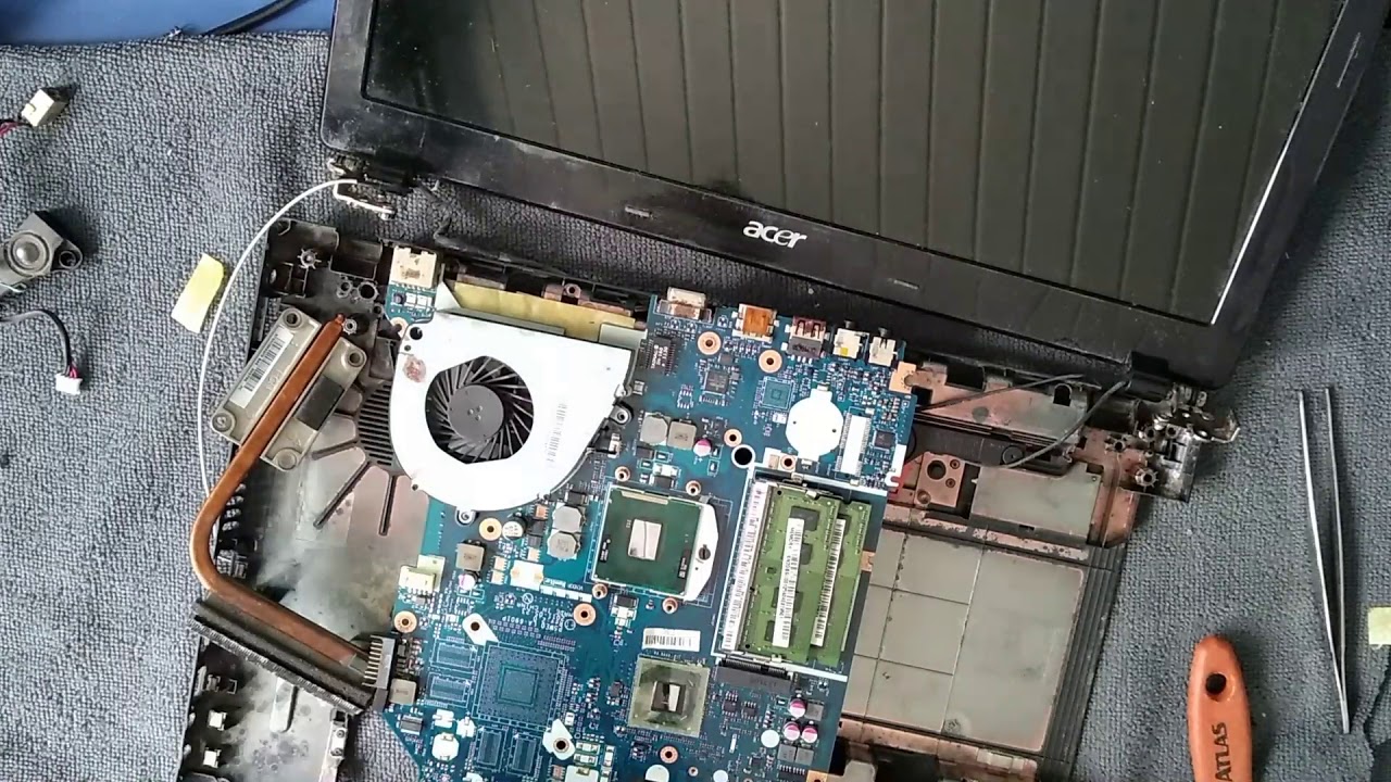 Limpeza, colagem, troca de peças acer Aspire 5750 #50