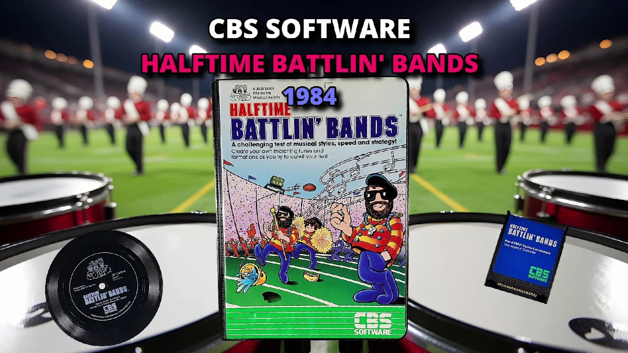 The Weird Atari Game That Came with a RECORD! | Halftime Battlin' Bands (1984 CBS Software)
