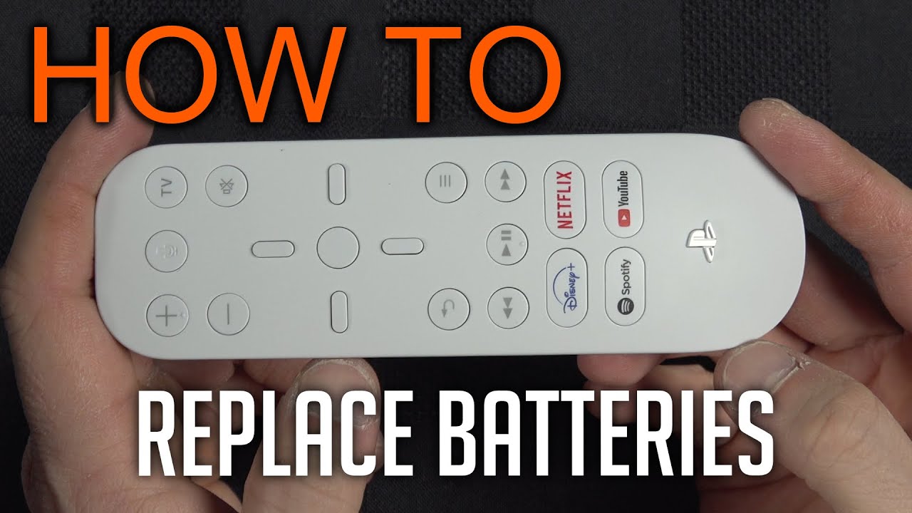 How to replace batteries in PS5 media remote