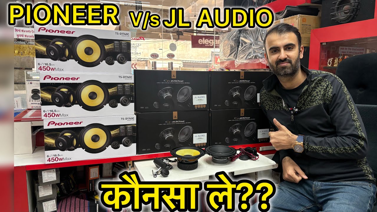 PIONEER TS-D1740C v/s JL AUDIO C1 SE😳| Which one is best😱? Best plug and play component speakers✅