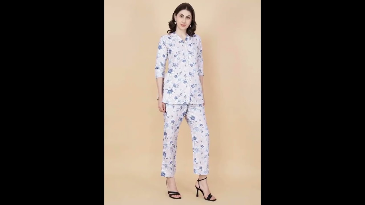Women's Floral Print Co-ord Set (Shirt and Pants)  #fashionstyle #fashion