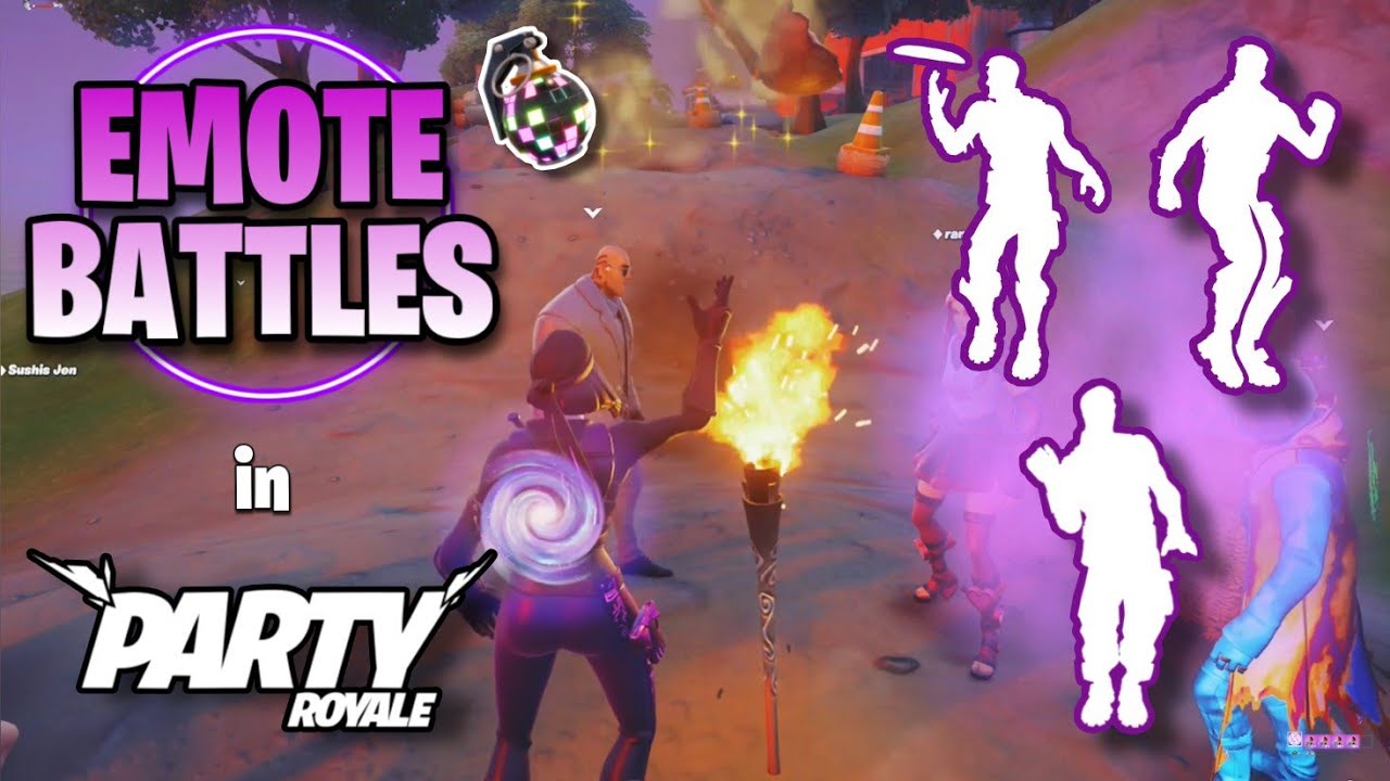 Rare Emote Battles in Party Royale (Copying Every Emote)