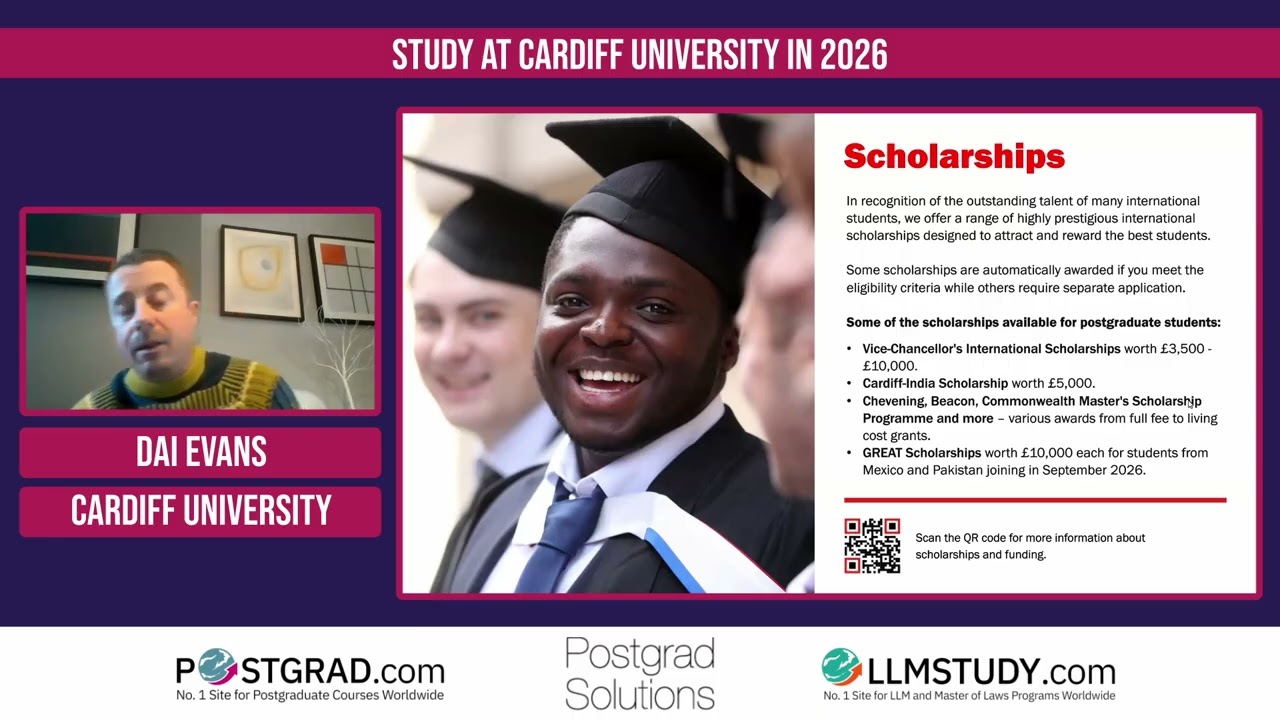 Study at Cardiff University in 2026