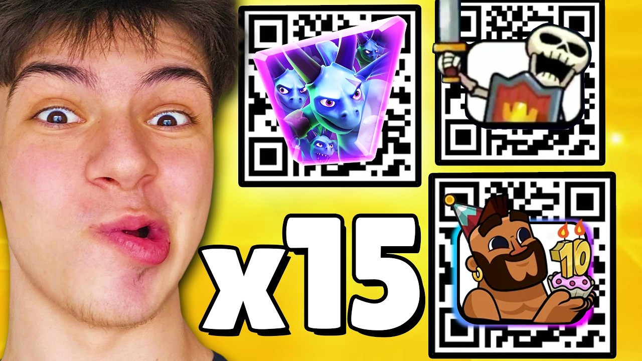 ALL 15 WORKING QR CODES In Clash Royale! (April 2026)