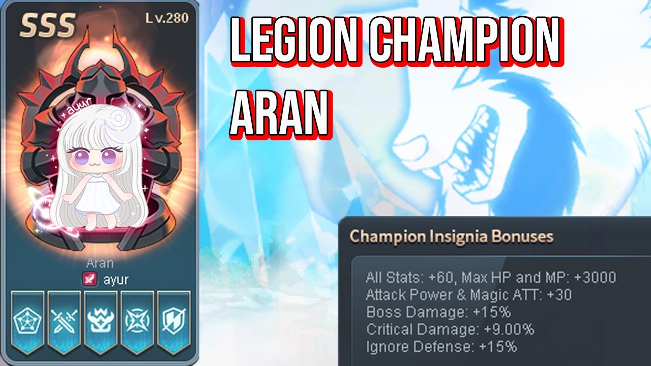 [GMS Kronos] Aran SSS Legion Champion Weekly Bosses (Gear at the End)