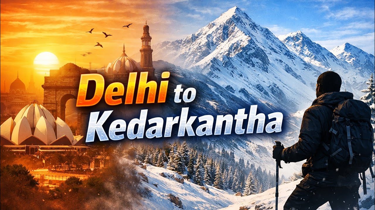 INDIAS MOST FAMOUS TREK (KEDARKANTHA)🏔️🏔️ part 1