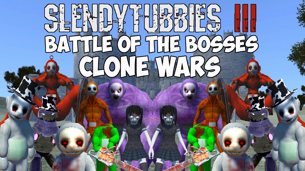 THE FINAL 4 FACE OFF | SLENDYTUBBIES 3 BATTLE OF THE BOSSES CLONE WARS 2 VS 2 TEAM TOURNAMENT