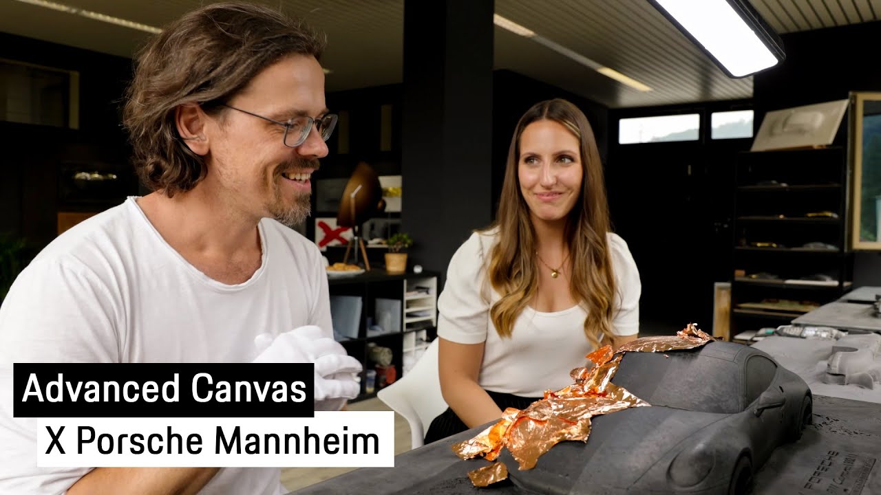 Porsche Mannheim X Advanced Canvas // Den Porsche 911 als einzigartige Skulptur für Ihr Zuhause.