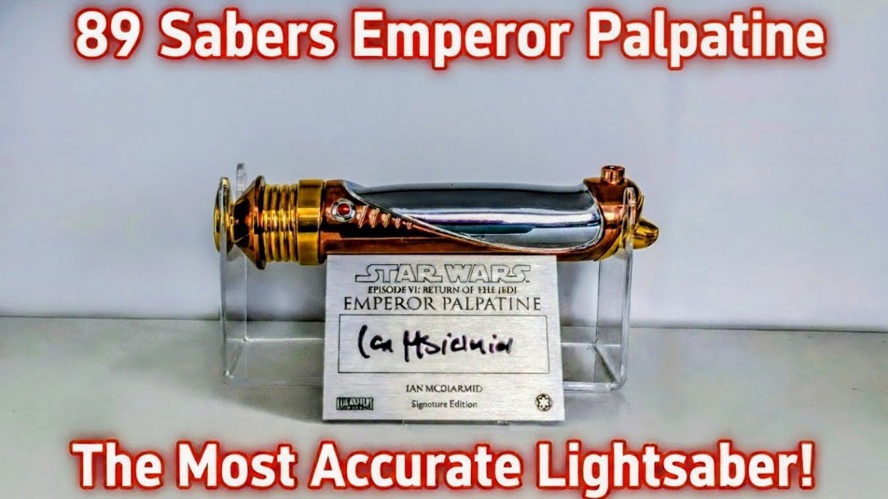 Why This is the ONLY Palpatine Saber You Should Ever Buy. 89 Sabers review signed by Ian McDiarmid!