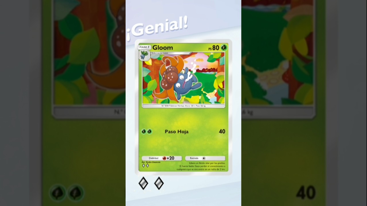 la genial carta de Gloom pokemon tcg