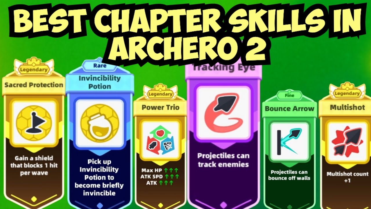 Archero 2: Лучшие навыки для глав