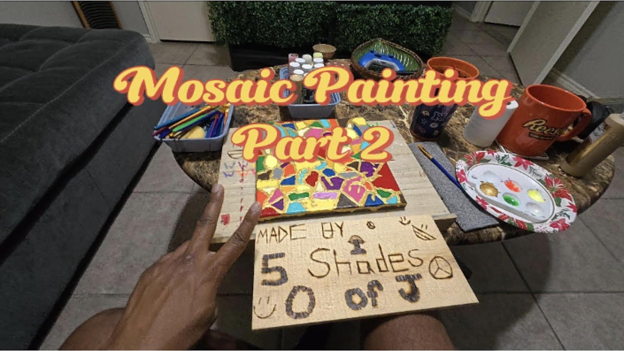 Painting My 3rd Mosaic Painting Part 2
