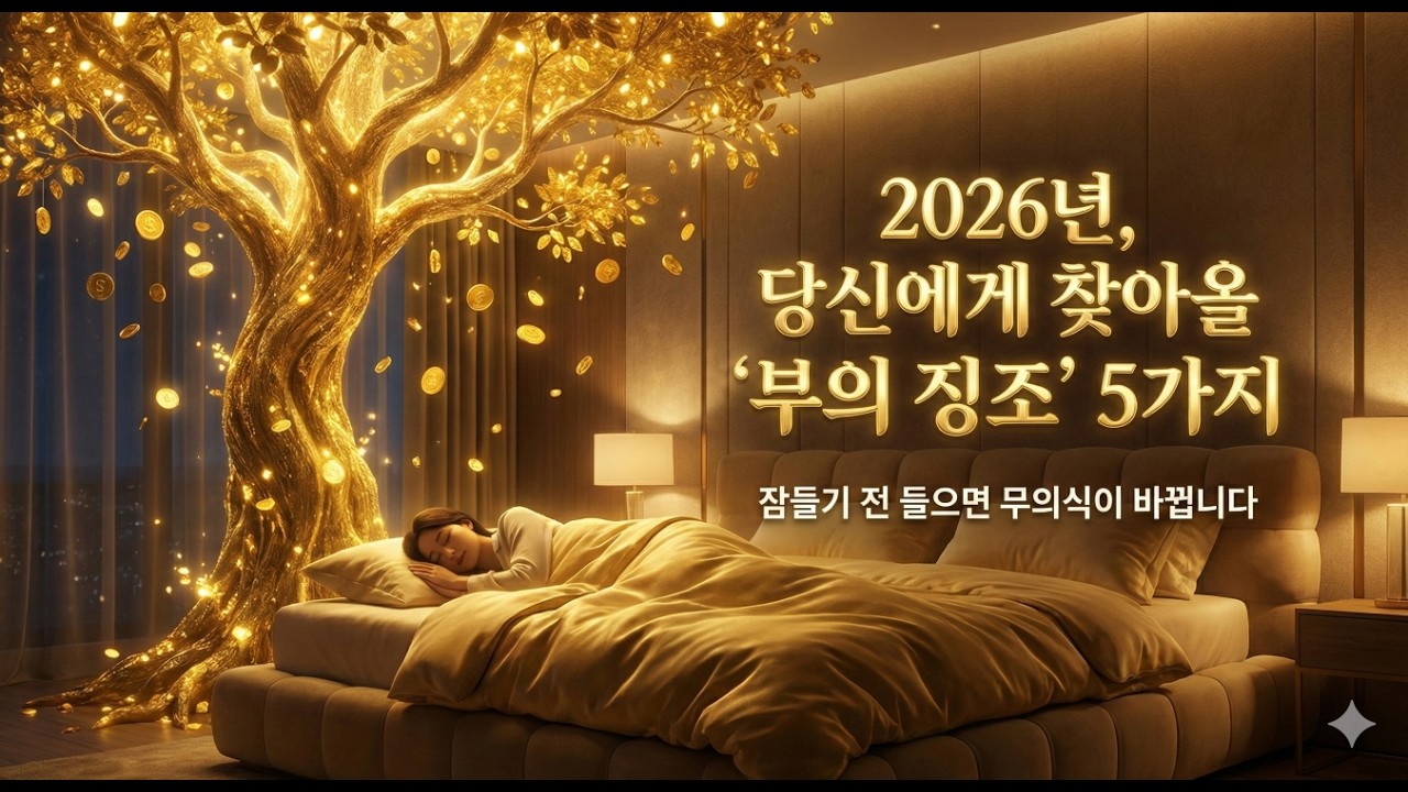 2026년, 당신이 곧 부자가 된다는 징조 5가지 (자면서 듣기만 하세요)