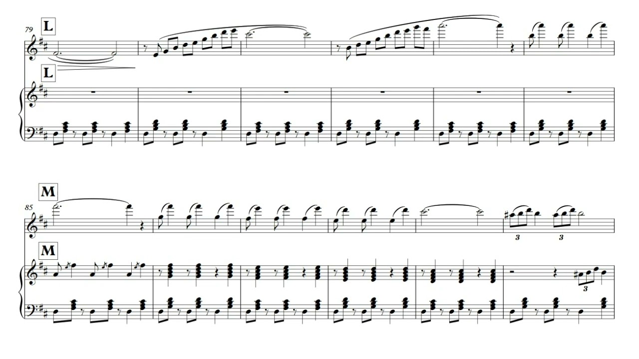 Claude BOLLING Suite for Flute & Piano, Part.3 JAVANAISE Accompaniment