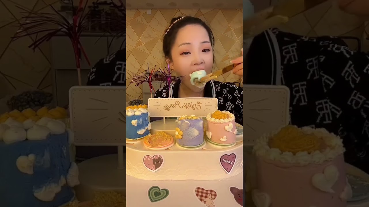 ASMR MUKBANG | Buffet B&aacute;nh Kem Mini | Th&aacute;nh Ăn Kh&ocirc;ng B&eacute;o