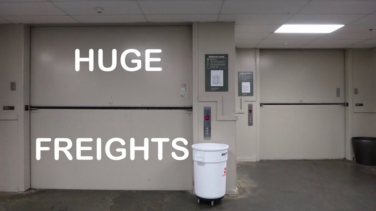 Schindler Traction Freight elevators at the Raleigh Convention Center Raleigh NC