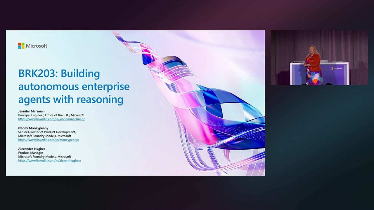 Building autonomous enterprise agents with reasoning | BRK203