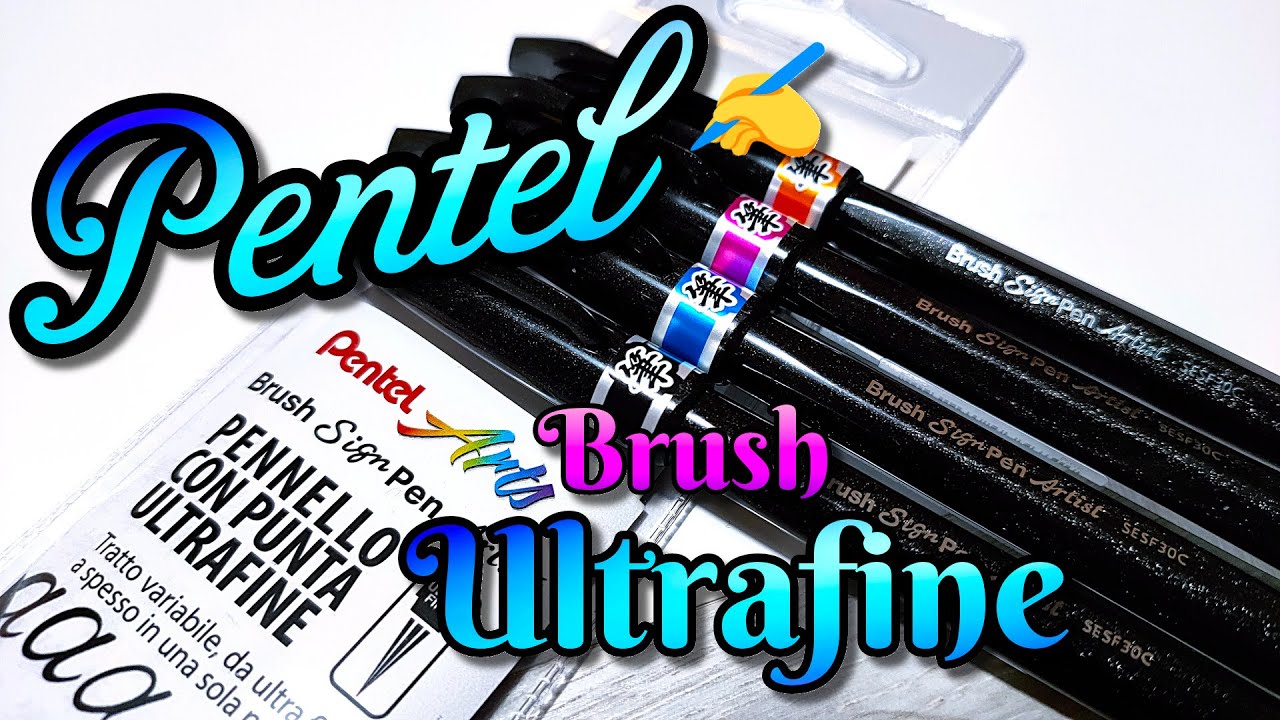 PENTEL ULTRAFINE Brush Sign Pen ❃ Recensione e confronto con Pentel Touch | REVIEW & HAND LETTERING