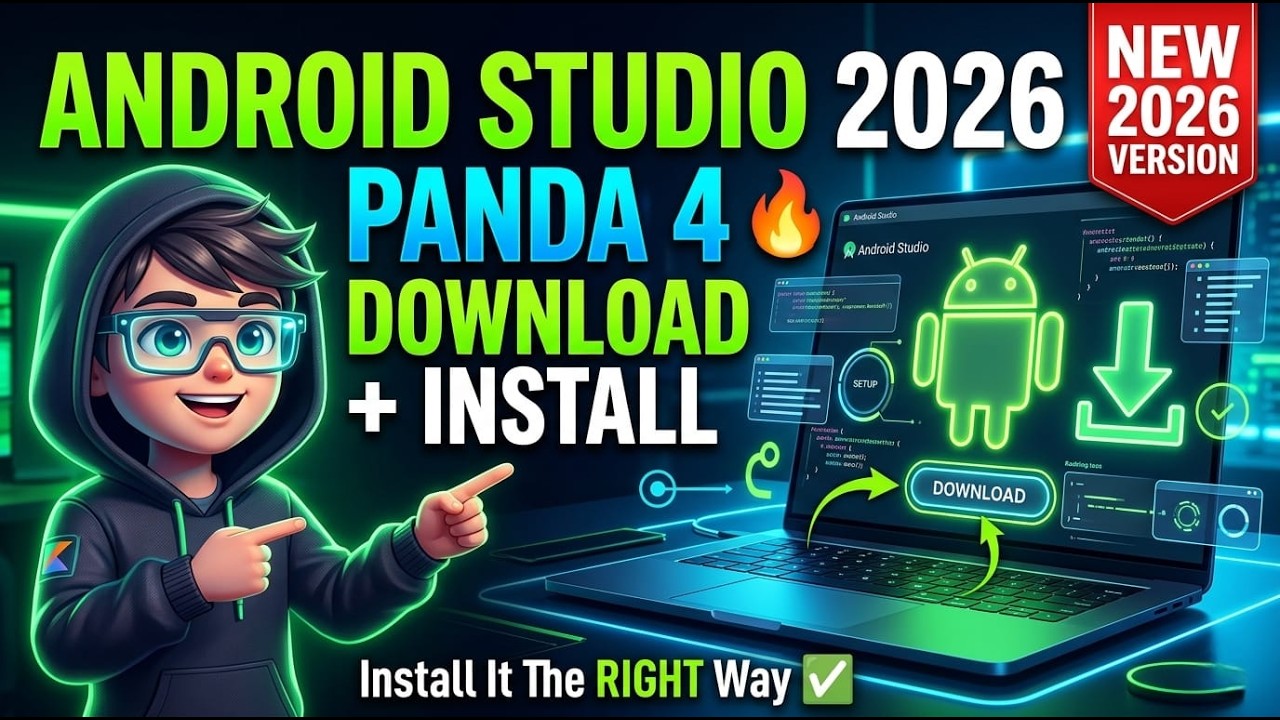 Most Beginners Install Android Studio WRONG! (2026 Panda 4 Guide) 🔥