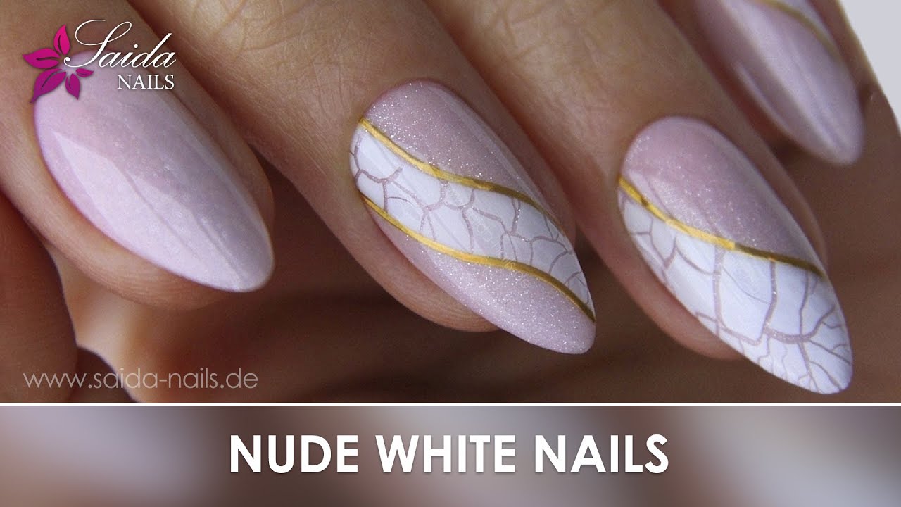 Nude White Nails! Dezente schlichte Nägel! Einfache Nail Art! Step-By-Step.