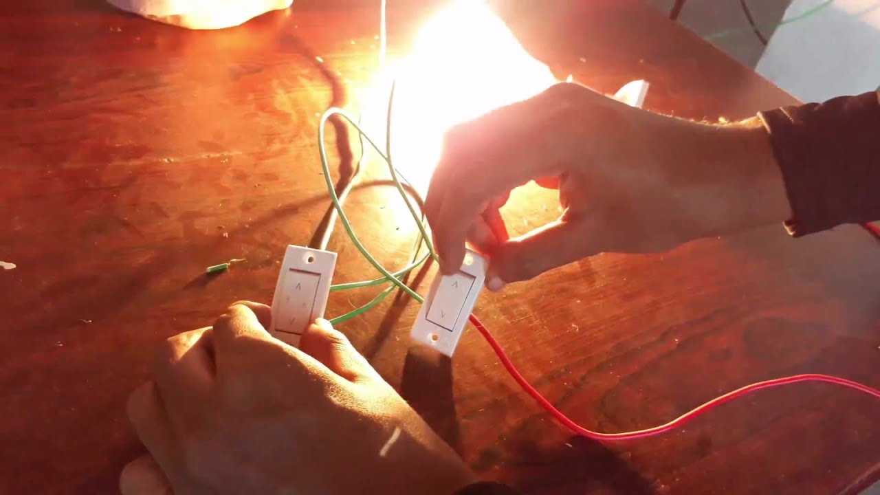 How to Wire Two Way Switch to Control One Lamp 💡| Two way switch wiring for one bulb