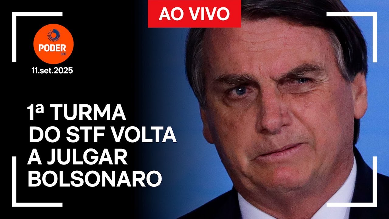 Ao vivo: 1&ordf; Turma do STF volta a julgar Bolsonaro (11.set)