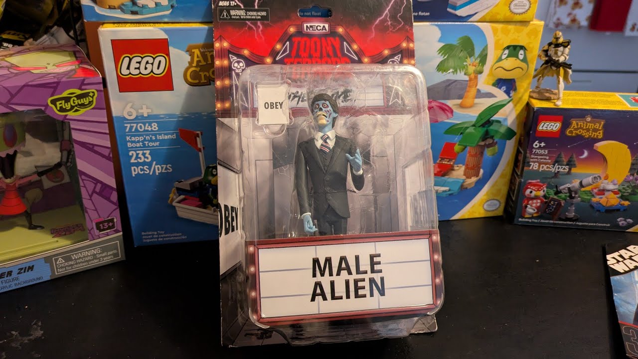 NECA TOONY TERRORS MALE ALIEN THEY LIVE ACTION FIGURE FROM ROSS UNBOXING 