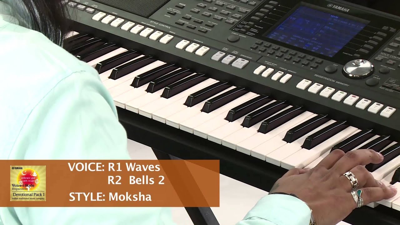 Yamaha Expansion Pack - Indian Devotional Pack for PSR-S950/750 , Voice & Style Demo