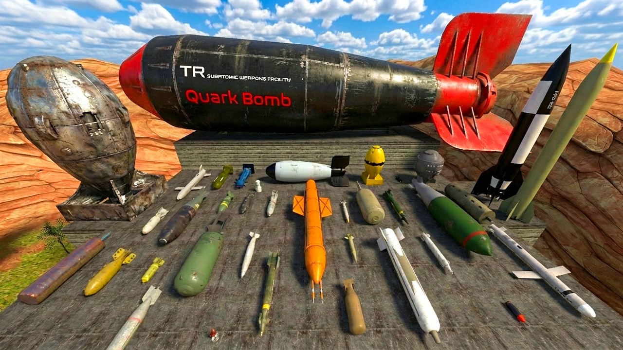 Testing All the Strongest Nuclear Bombs in the Desert | GMod
