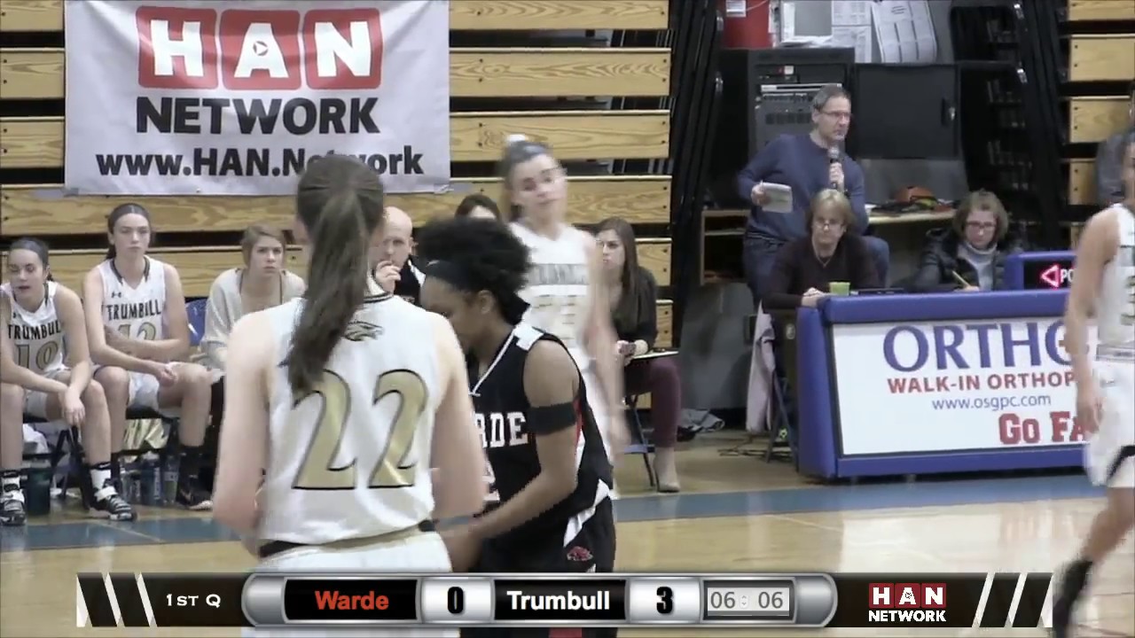 HAN Sports: FCIAC Girls Basketball Semifinals #1 Trumbull vs. #5 Fairfield Warde 2.21.17