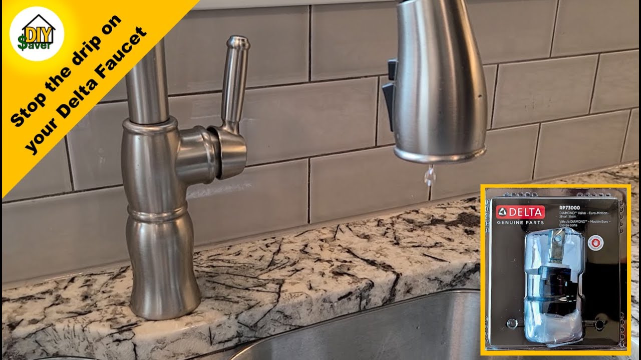 How to Fix a Dripping Delta Desmond Kitchen Faucet - Replace a Delta RP73000 Diamond Valve Cartridge