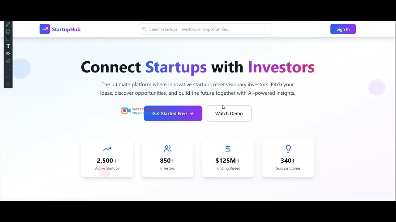 Platform For Startup Founders And Investors