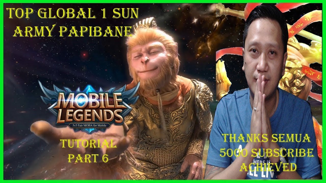 Tutorial Sun Mobile Legends by Top Global 1 Army Papibane Part 6 Emblem Support The Best